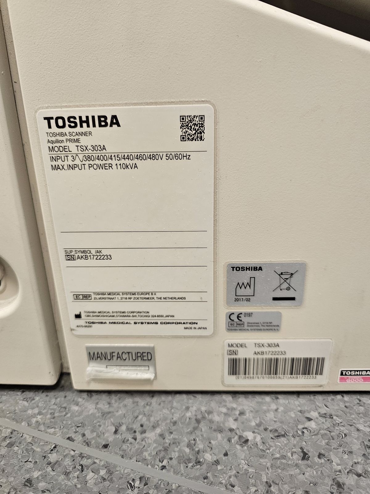 Toshiba Aquilion Prime - 2017