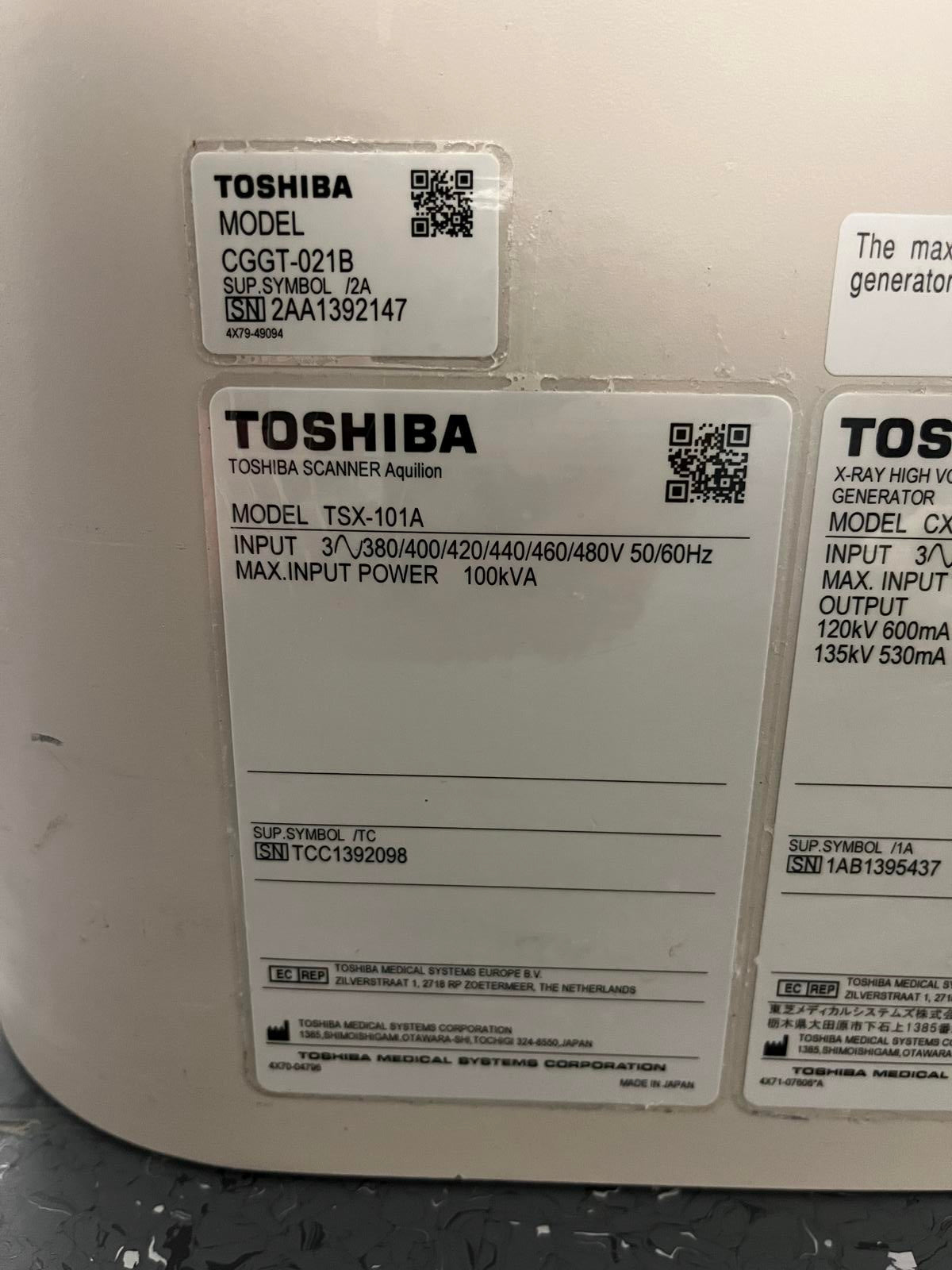 Toshiba Aquilion CXL 128 - 2013